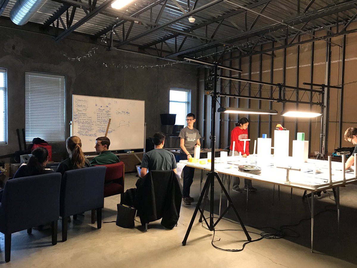 FMCHSRobotics's tweet photo. First official Saturday AM work meeting. Team is busy building and pseudo-coding their strategy! @BotballRobotics @KissInstitute #Botball19 #Botball2019 #GirlsCanCodeToo https://t.co/BIpHFKDYNM