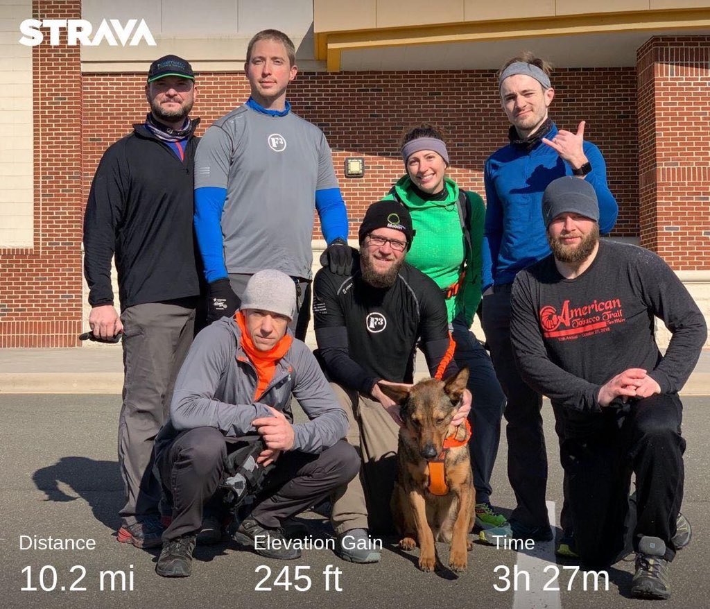 F3HTL002's tweet photo. Big ruck weekend here in Churham. Two crews, one club. Lots of miles. Some coupons. A dog. A goal. #HTLREADY #GORUCK #RUCKCLUB https://t.co/1DYmtviaIF