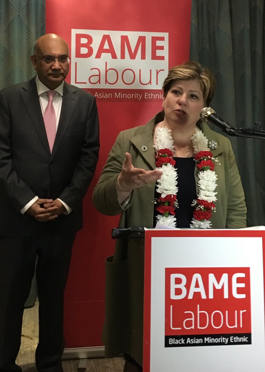 SpiritofJD's tweet image. Encore! Labour’s Foreign Secretary ⁦@EmilyThornberry⁩ says a few words at the #Emlab19 Diversity reception hosted by Keith Vaz and ⁦@LabourBAME⁩