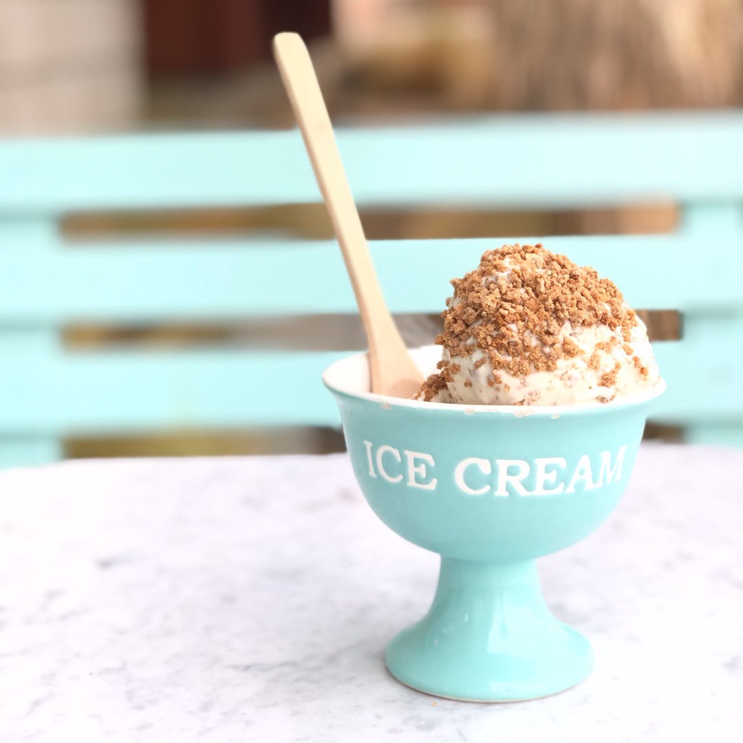 Grape Nuts ice cream?  Sounds just as crazy (and delicious!) as National Ice Cream for Breakfast Day... #dowhateveryouwant #icecreamforbreakfast #treatyourself #icecream #nationalicecreamforbreakfastday #weekendvibes #saturdaymood #visitpalmsprings #palmsprings