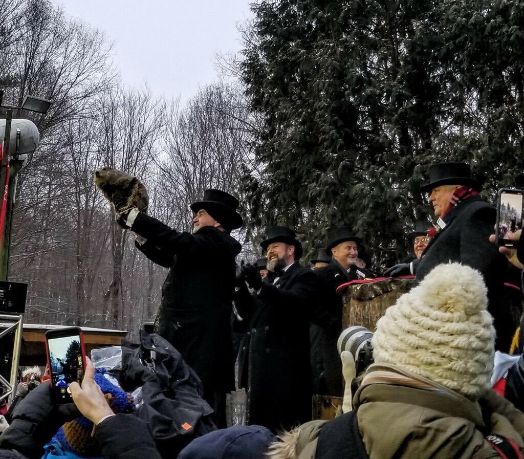 klsol's tweet image. Phil predicts an early spring!!!