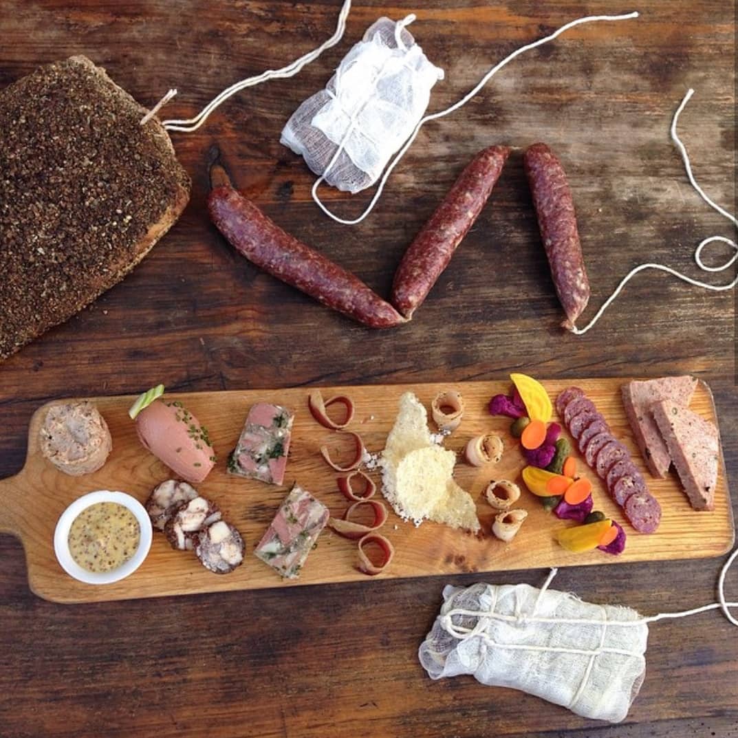 Our charcuterie board takes hours of prep and days of patient waiting.  Chef Tony had made it in house since day one. #frenchfood #LosAngeles