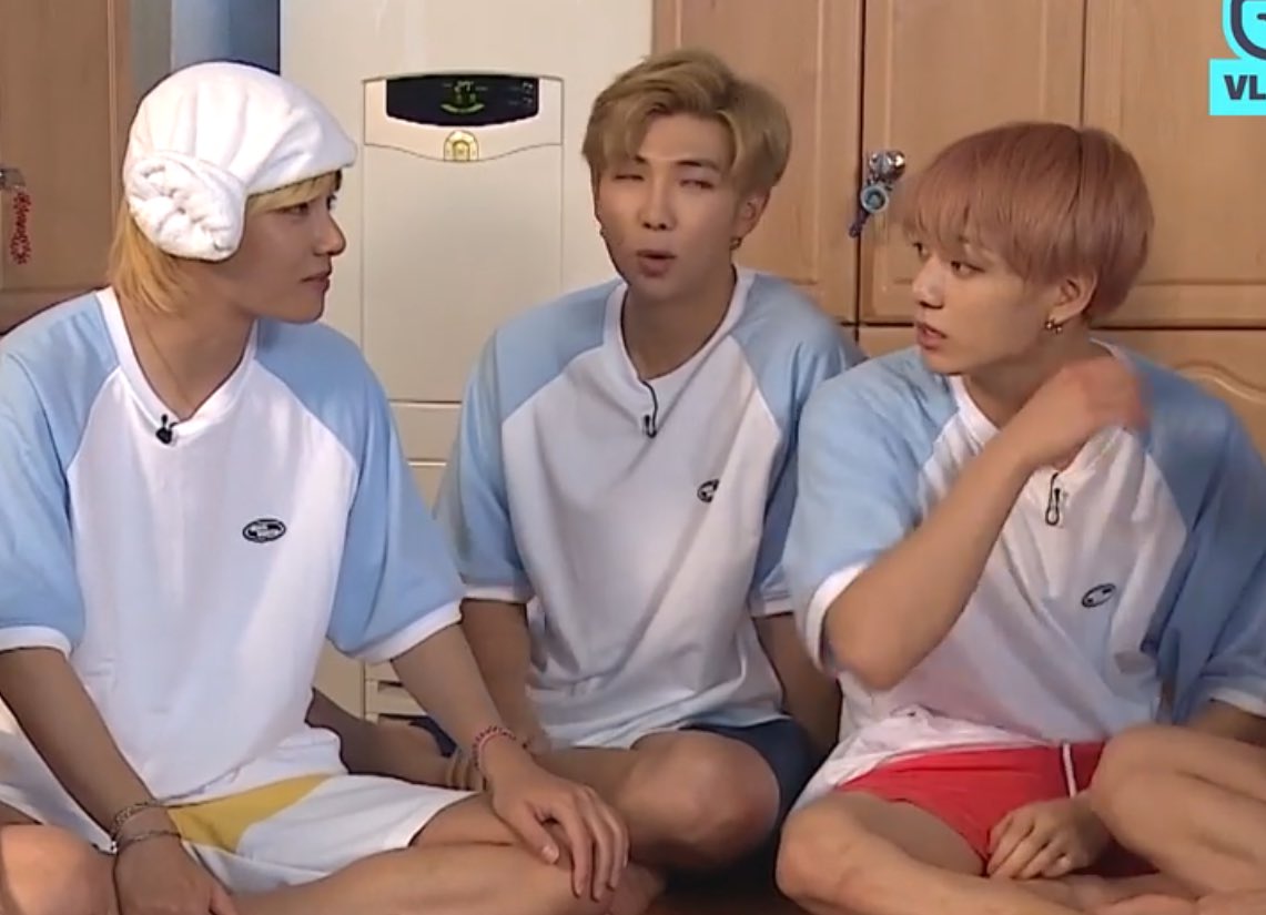 Their reactions when they learned that they’re in the same team! #vkook  #kookv  #taekook 