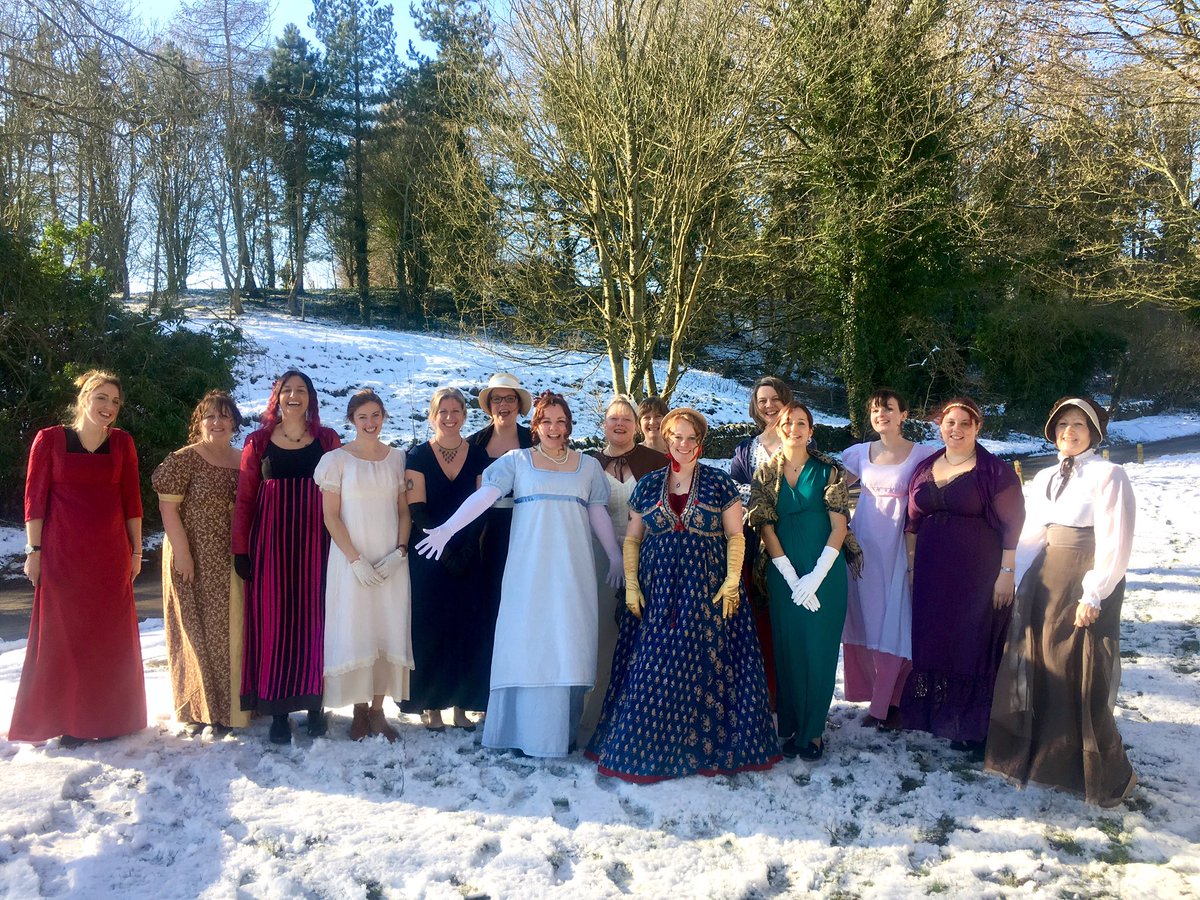 A beautiful snowy setting for Carly’s #PrideAndPrejudice #henparty in #LowerSwell today! <a href="/CheerleadingCo/">Cheerleading Company</a> #cheercohens