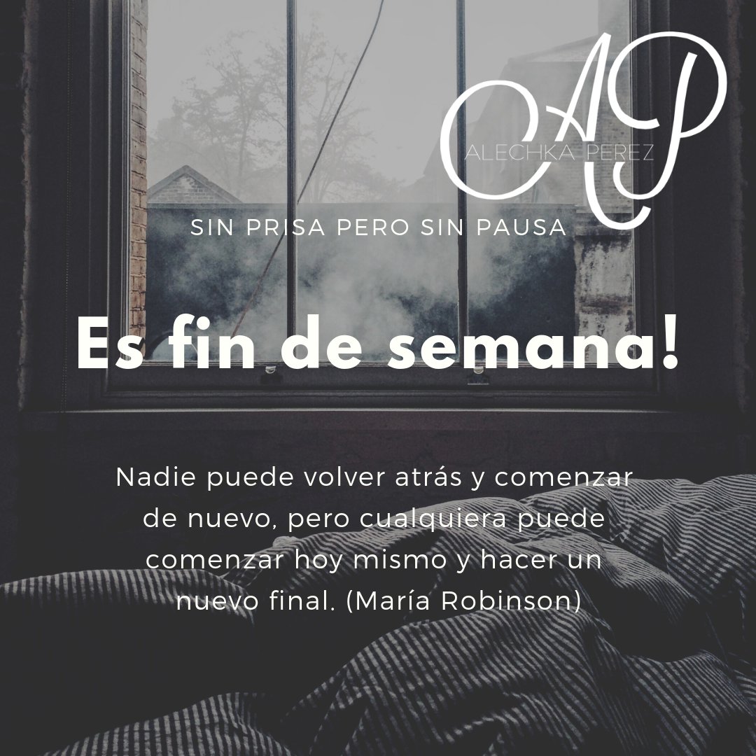 AlechkaPerez's tweet photo. Si, es fin de semana, hay que descansar, pero lo hacemos en acción consciente construyendo el camino hacia un nuevo comienzo. Sin prisa pero sin pausa https://t.co/SvuUbONIuz