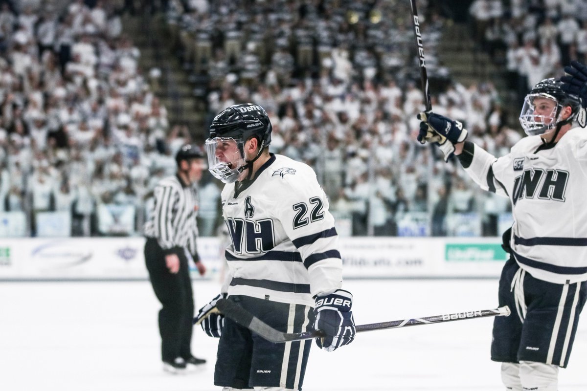 UNHWildcats's tweet photo. Last night was a good time. Let's do it again. @UNHMHOCKEY

7PM. @NESN. https://t.co/KwuYKK0IBi