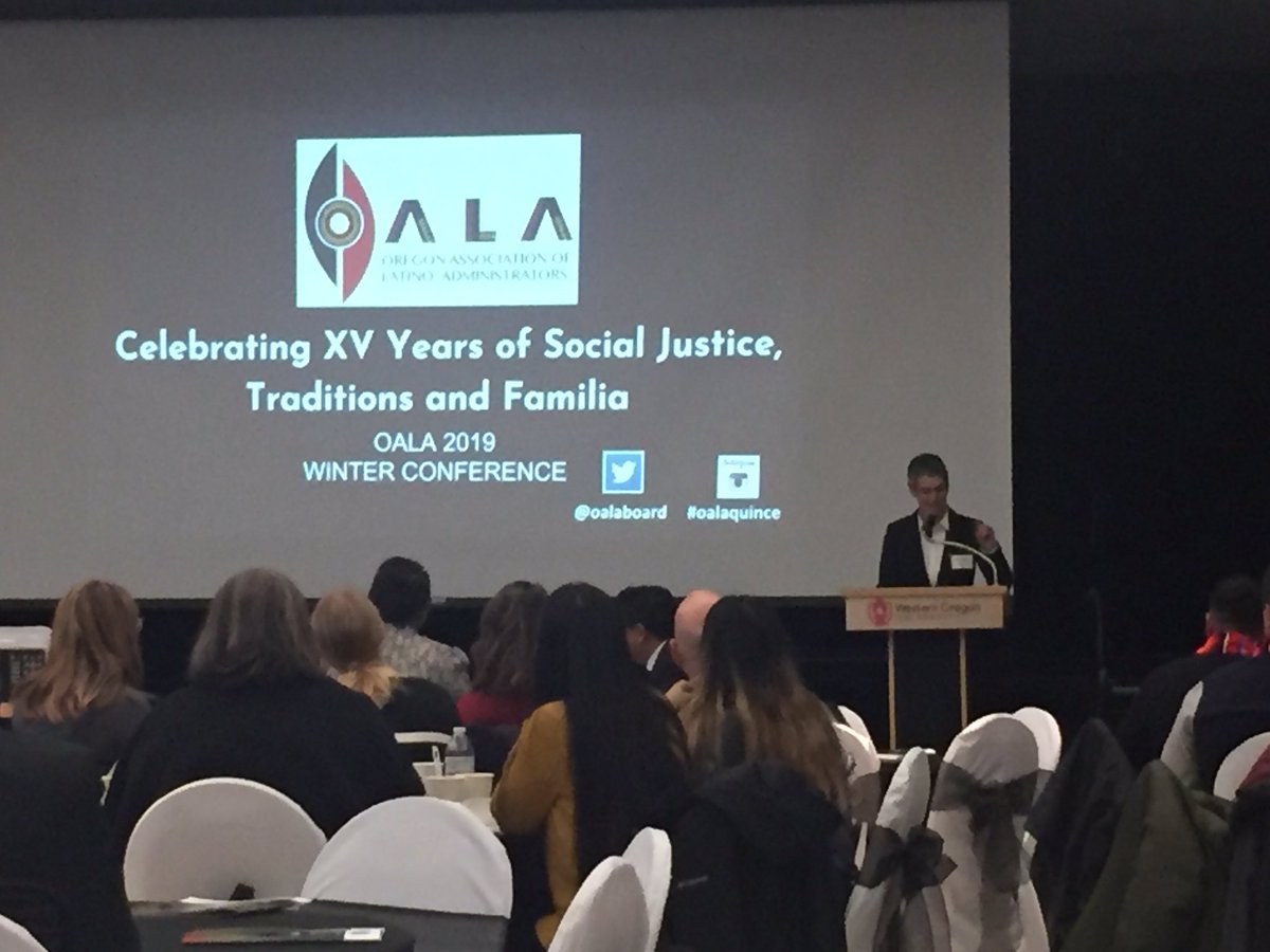Happy to see so many Hillsboro staff members at the Oregon Association of Latino Administrators Conference today. A huge turnout and great sessions! Ty to @HSDUnaVoz for providing the lunchtime entertainment! <a href="/OALABOARD/">OALA Board</a>
