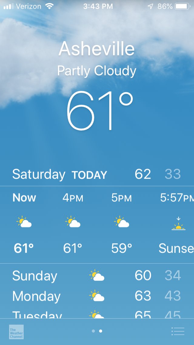 A gorgeous mountain day on Groundhog Day! Hope you're having a great weekend so far. 
#yondervacation <a href="/VisitAsheville/">Visit Asheville</a> #GroundhogDay2019 #GroundhogDay #weekendvibes