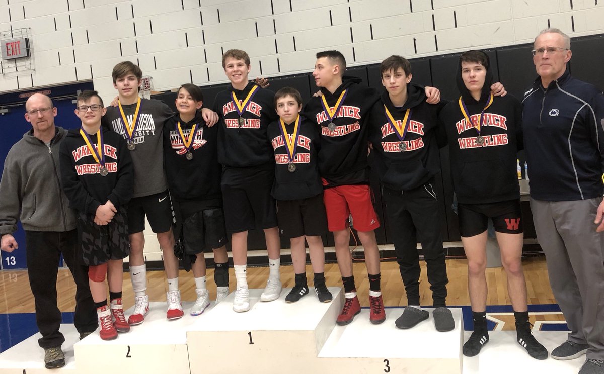 Congrats Warwick Medalists at the Optimist Tny. <a href="/WARWICKWRSL/">WARWICK WRESTLING</a>
