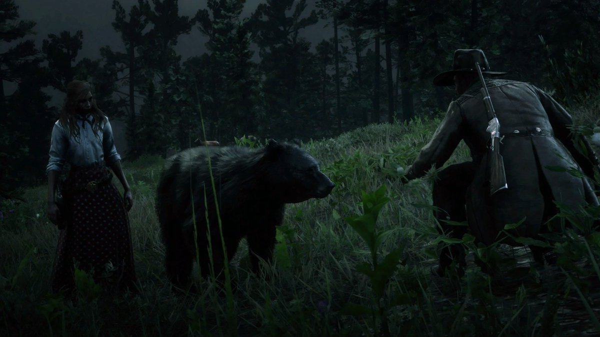 WithoutorA's tweet photo. If you go down to the woods today | RDR2 | #SnapArtCrew #RNWN https://t.co/1zpnWXOevC