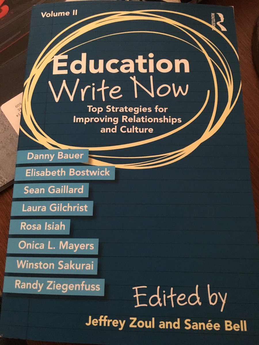 KathrynM101's tweet photo. Excited to receive my copy of #EdWriteNow Volume 2! Thrilled to see my contribution in print along with the words of some inspiring author educators! Thanks again to @RoutledgeEOE & @laurendavis510! Thanks to @Jeff_Zoul & @SaneeBell! #RMPeople #ThePepperEffect https://t.co/rGxyEzFARR