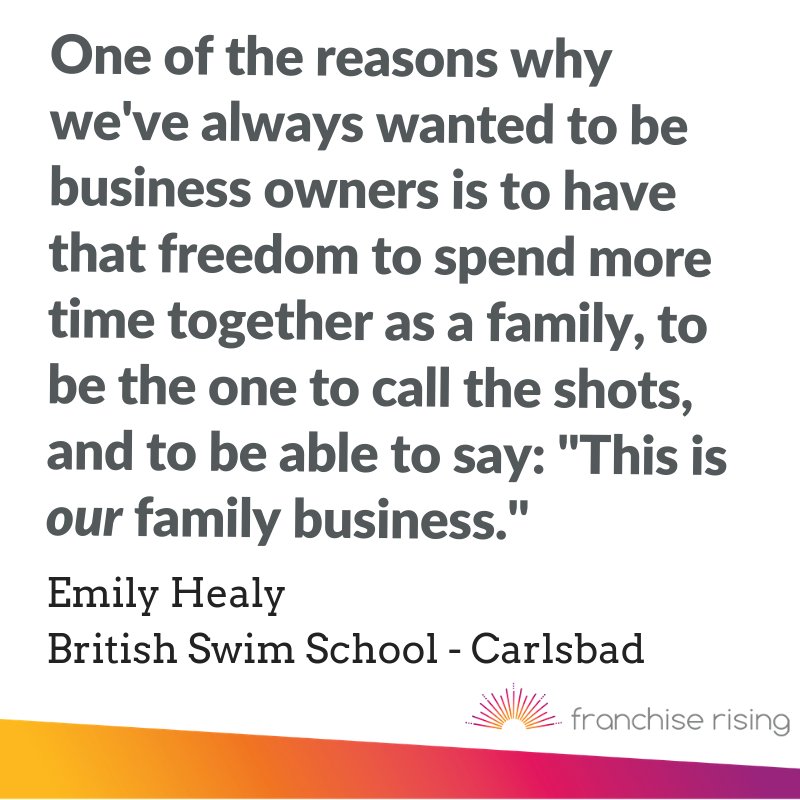 franchiserising's tweet photo. What's driving your franchise journey? For many women, like Emily Healy, it's building a strong foundation for your family that gives you financial freedom and control over your own destiny. Hear more from her here: https://t.co/AuMM8rMRHt #GoSwim #WomenInFranchising https://t.co/pR2A4m9lQM