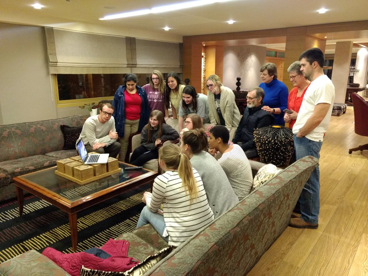 HUG 2019 watching the Lady Bisons from Greece. #hardinghu16 #hugspring2019 #brucemclarty