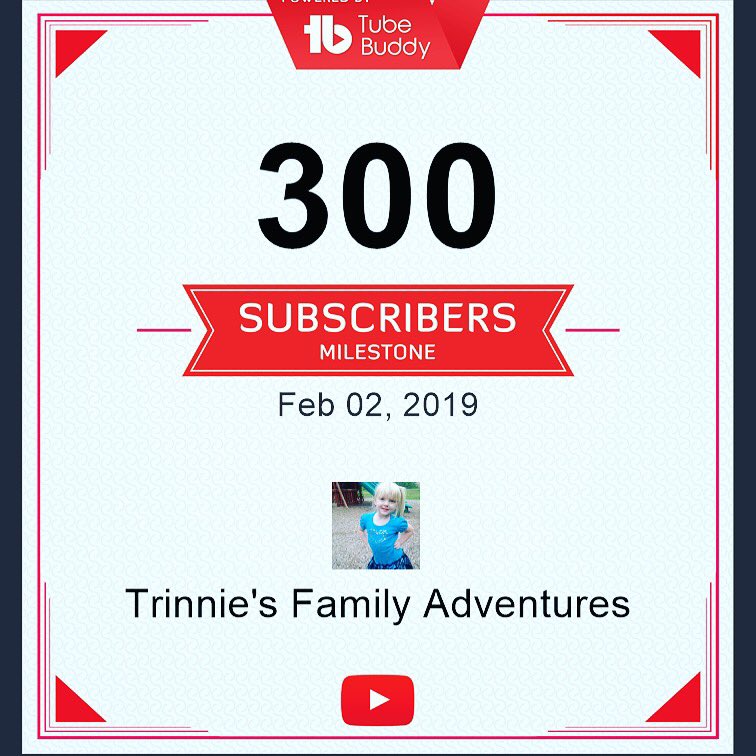 We did it! Next stop 400 subscribers💖😊 Thank you to everyone who has supported us this far!  #300subs #ComingForYa400 #LetsGetTrinnieTo1000 #kidyoutubershub #ThankYou