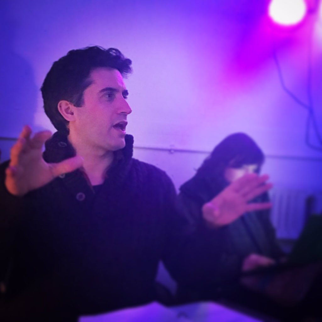 lucapaci's tweet photo. @beawareprod new show written by @MeltemArikan  #ybrain #kargakar is beautiful and moving. Do not miss it! #rehearsal #cymraeg #Turkish https://t.co/F2e44QfFjK