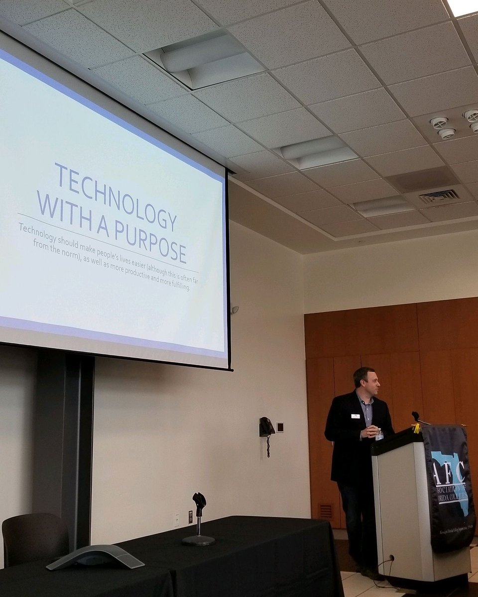 AFCRegion1's tweet photo. AFC President-elect Matt White, from Region 1 Chipola College, presents a session at AFC Leadership Conference. #ConnectTheDots #RiseAsOne https://t.co/QgUcmjB0cC