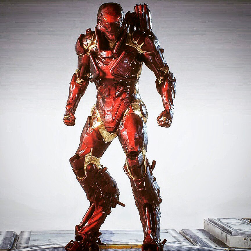 more_match's tweet photo. Iron Man has arrived to #anthem #AnthemDemo #anthemironman https://t.co/Z3Xm50hYgJ