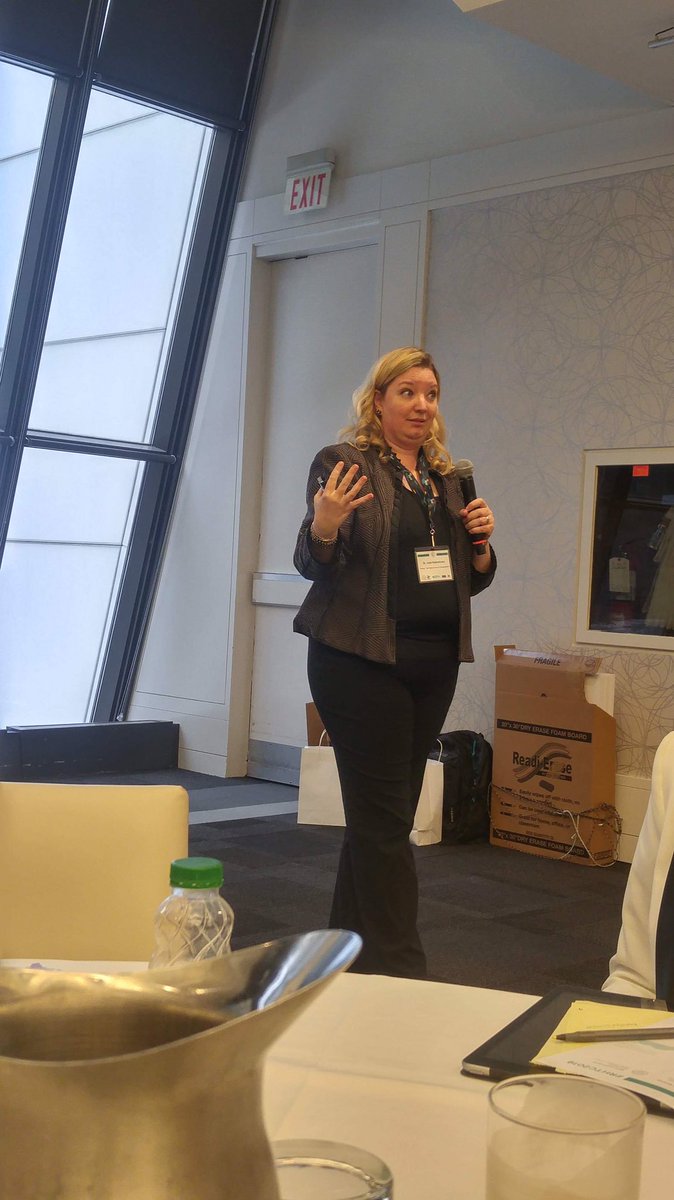 htssociety's tweet photo. Such an interactive Food and Beverage Workshop being lead by Julie Kellershohn! #RHTC2019 #RHTSS #HTMRyerson https://t.co/M0uAYupKku