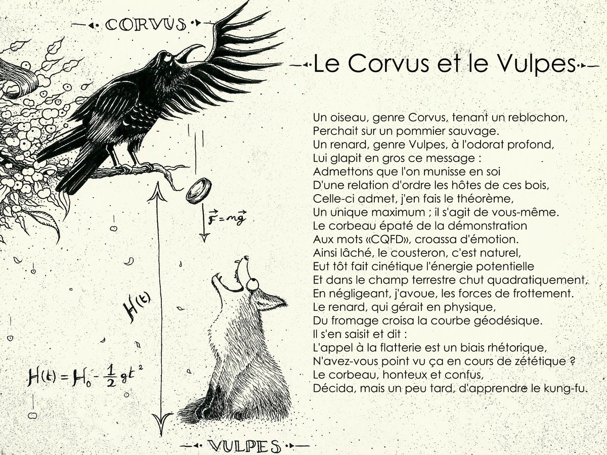 mickaellaunay's tweet photo. Le Corvus et le Vulpes https://t.co/FXLFrClKqL