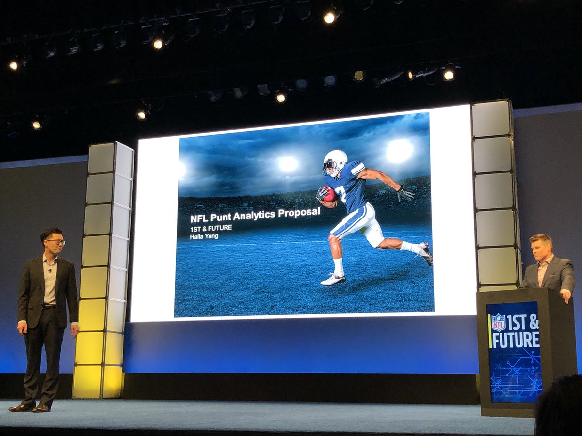 crisdeluca's tweet photo. Congrats to winners of @NFL 1st & Future #SBLIII startup pitch competition. #HealthTech winners 1st place #TopSpin360 2nd place @soliusinc #DataScience winners @AlexWainger & @HallaYang congrats to finalists-may your solutions improve health for all! 🏈 🙌🏻 https://t.co/r62TGVxuqY