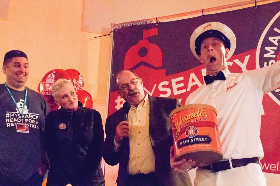 searcydotcom's tweet photo. You want the scoop? We have it! Yarnell's announced a Small Business Revolution themed ice cream flavor! https://t.co/9r9fE9TDlo #Searcy #Yarnells https://t.co/kQmWJwuZzM