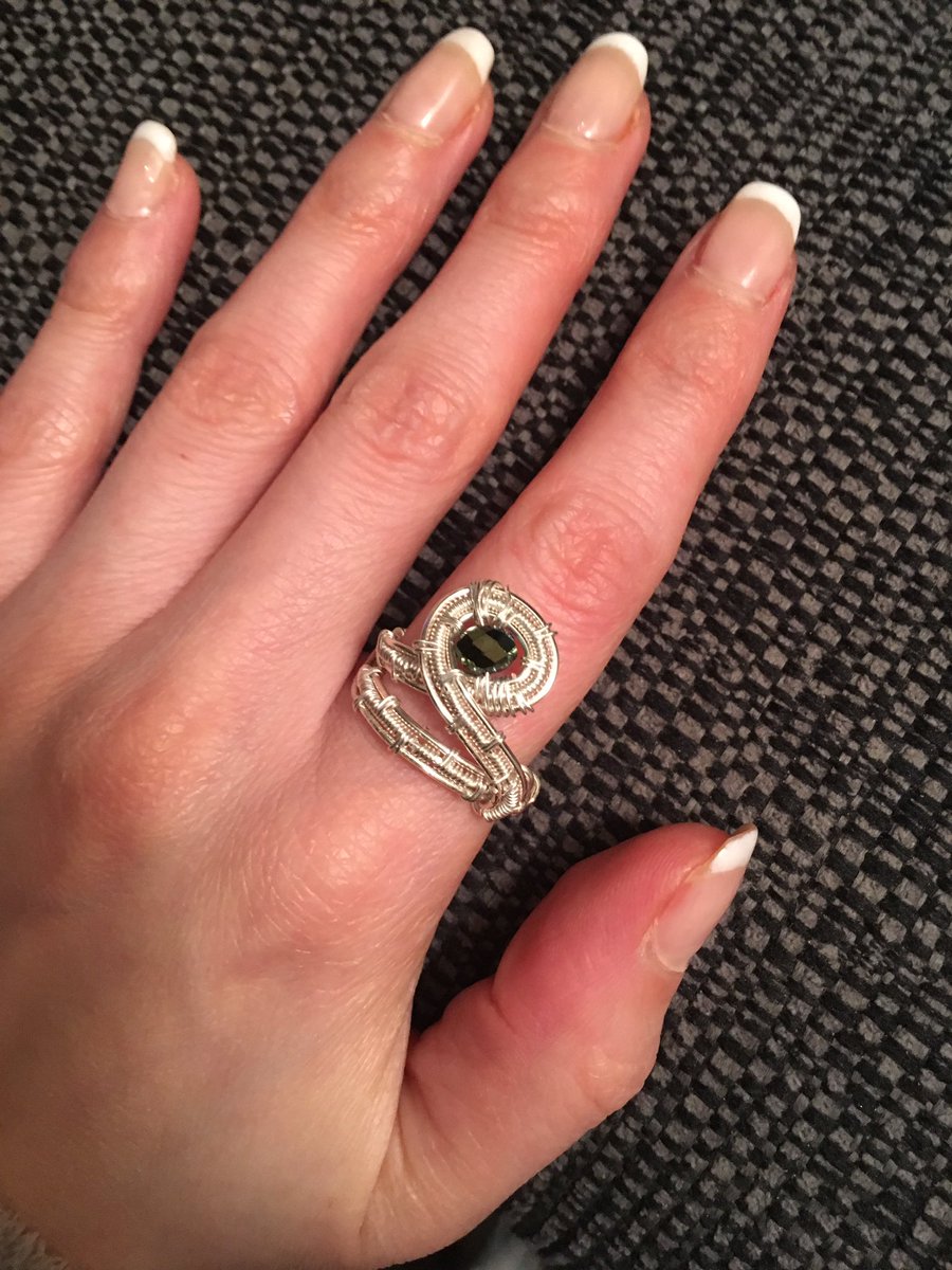 amoredesignsuk's tweet photo. My first attempt at a Wire wrapped Ring. 😜
.
.
#Rings #skills #wirewraped #weaving #newskill #newdesign #unique #handcrafted #handmadegifts #handmadejewellery #jewellery #artist #gifts #fingercandy #fingerporn https://t.co/FlCs6aAuzV