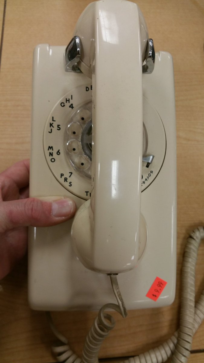 jeffskogstad's tweet photo. I love telephones. Making up for the thrifting dry spell last month. I think I'm losing my mind. #ATnT #RotaryDial #DesparatelySeekingRetro #Obsolutely https://t.co/LaMsyfRw4G