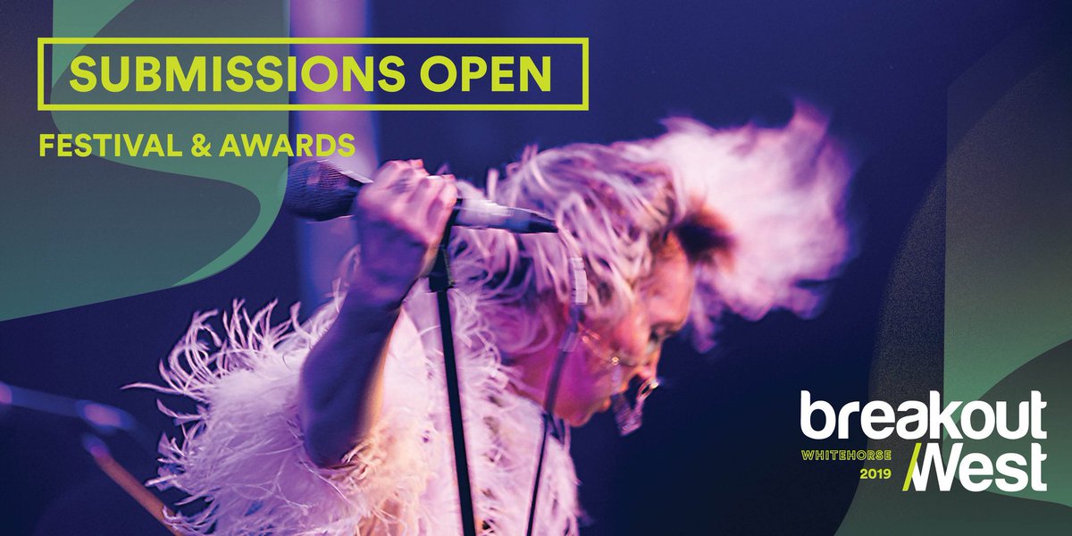 Submissions are now open for the Western Canadian Music Awards and <a href="/BreakOutWest/">BreakOut West</a> Festival. Deadline = March 20. Which is soon. Get all the details at breakoutwest.ca/awards/guideli…