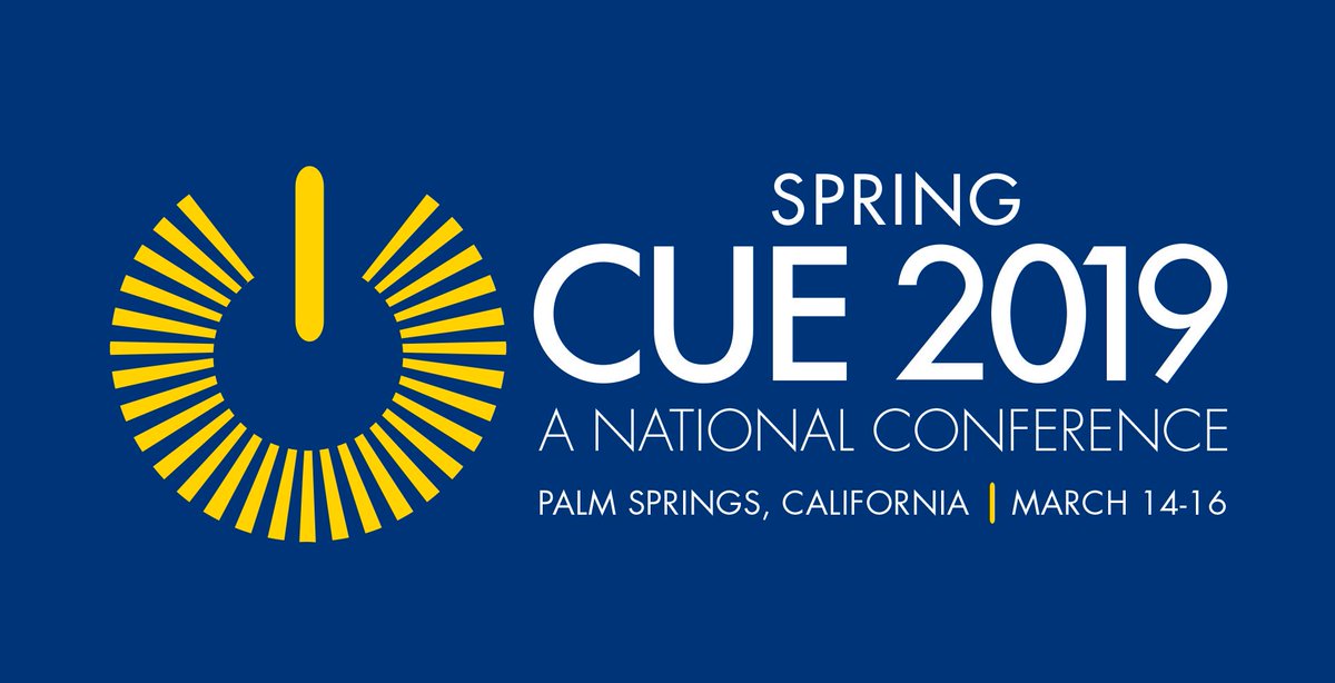 I’m attending #SpringCUE19 and will join the OCCUE affiliate meet up! #WeAreCUE #OCCUE