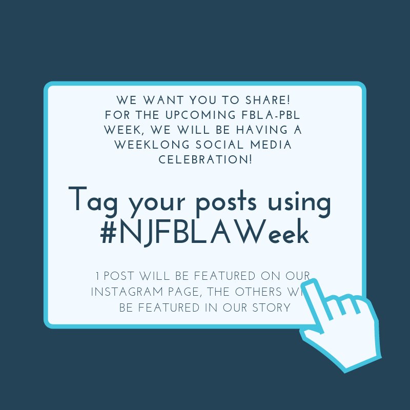 njfbla's tweet photo. Want to get recognized by the entire state for your contributions? Want to showcase your individual and chapter contributions? WE want YOU to share! Follow these instructions to participate! DM us with any questions. #NJFBLAWeek https://t.co/0BPn4zl8ek