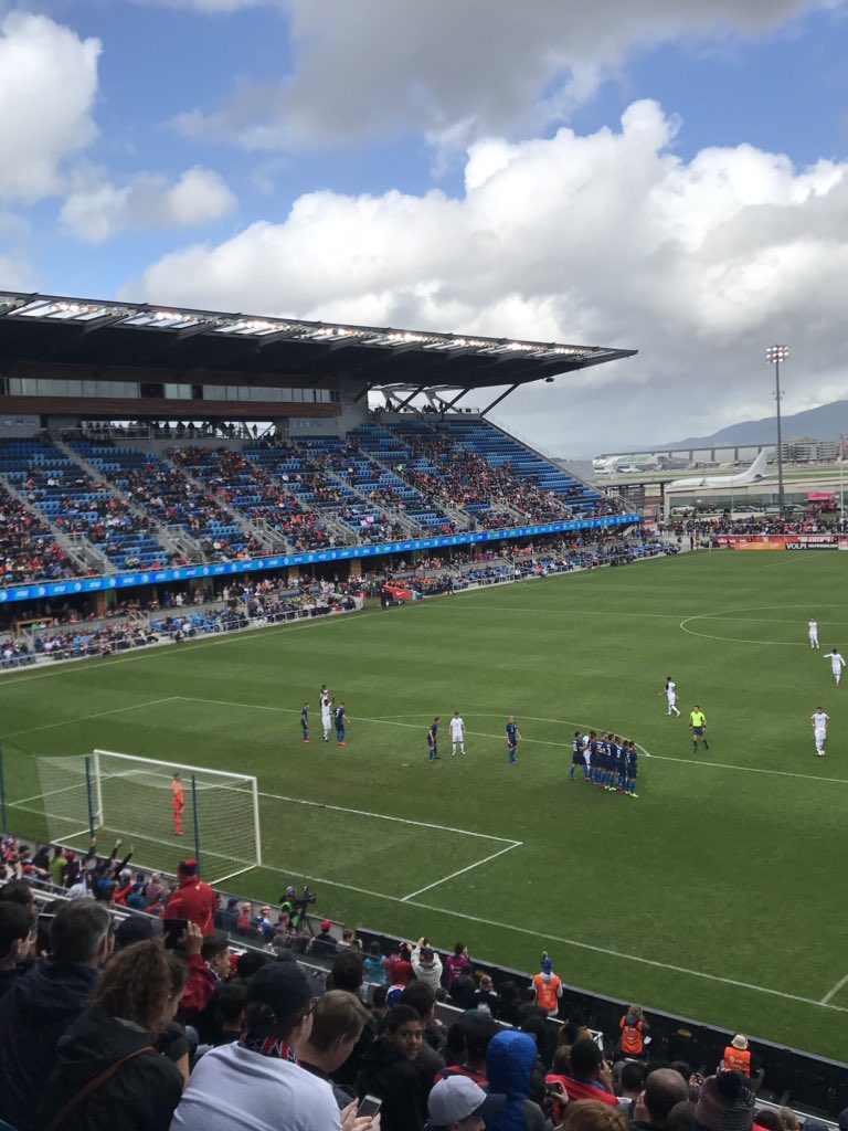 nwkandler's tweet photo. Hey @EmptySeatsPics are @ussoccer_mnt fans fed up or just stuck in the awful @AvayaStadium parking https://t.co/WNrakP6UKi