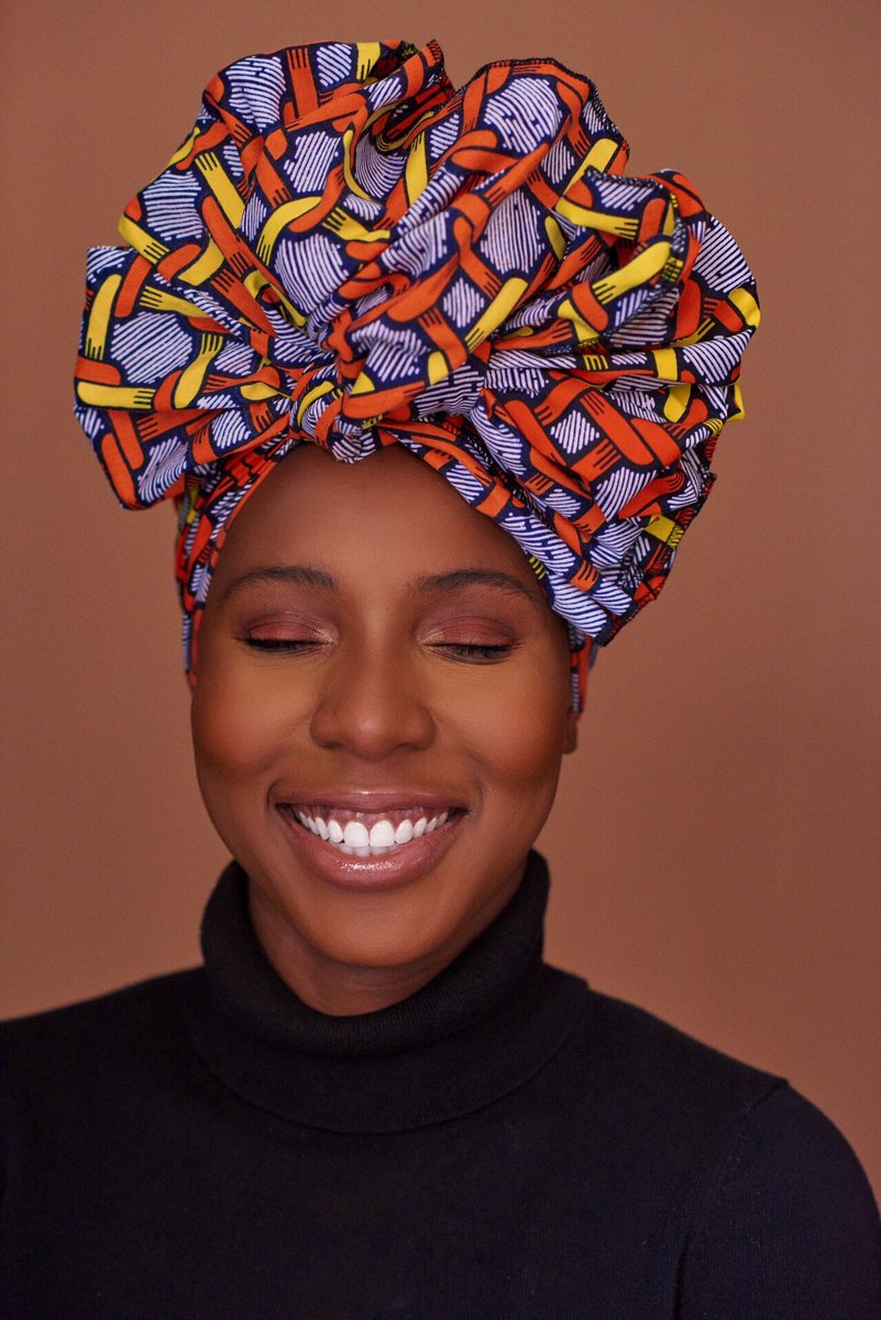 ShopAsodara's tweet photo. Bem the wrapper in her Dayo Headwrap. Such a cutie π§‘π§‘ #daragirl #asodara https://t.co/j39TbulF8V