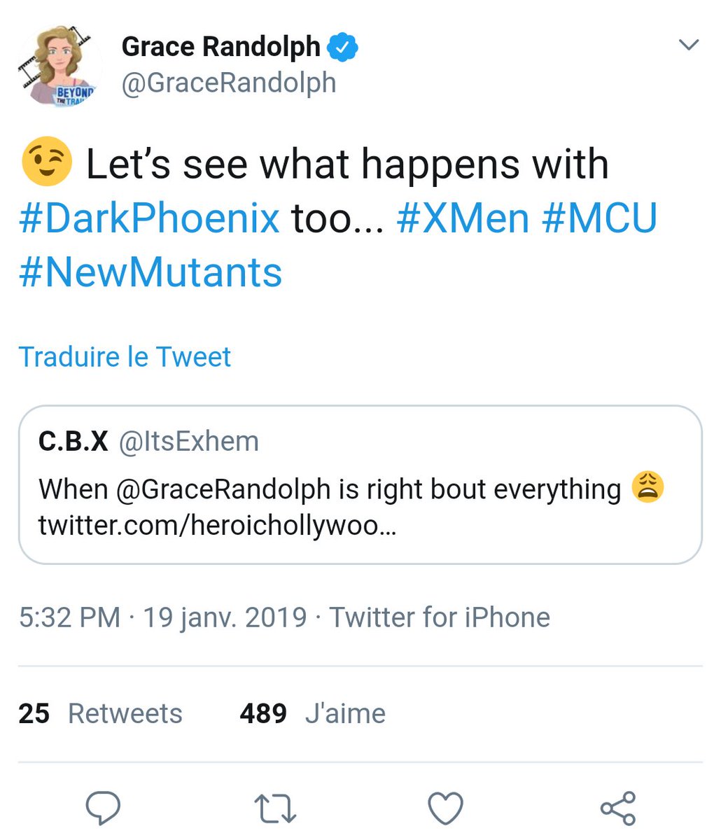 stephaneriopel's tweet image. "It's getting canceled" but since the movie was announced we've been getting a teaser trailer, magazine pictures, movie pictures a #darkphoenix casting panel, actors who know what they are talking about hyping us up, dates updates and a movie poster. Whatchu got @GraceRandolph ?!