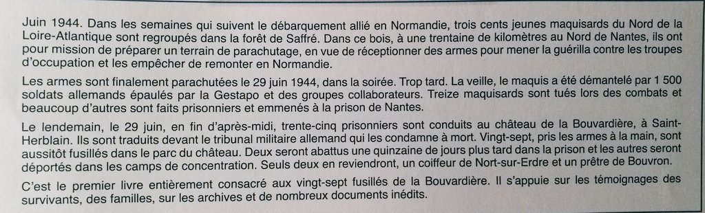 DomBloyet's tweet photo. Les 27 fusillés de la Bouvardière 29 juin 1944, St-Herblain (44). Sortie du livre début mars. Souscription ouverte https://t.co/f2oKjYaDlb