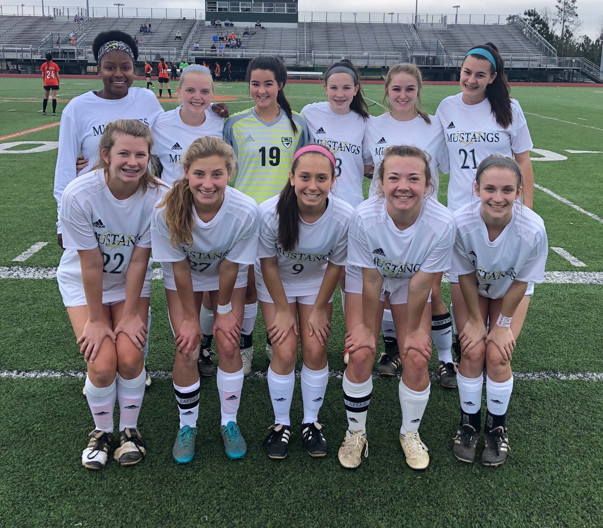 West Jones Starting XI in second round 3-1 win at West Harrison. Way to go girls!!