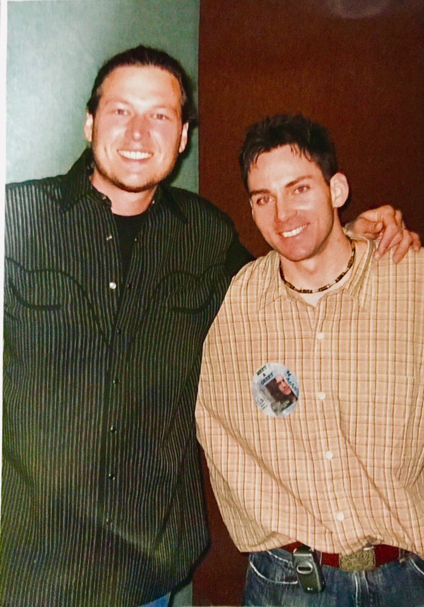 BMS_Billy's tweet photo. Found old school photo with Blake Shelton. #WildBilly #CountryMusicDays #MissIt #BMS https://t.co/M72Y3os3N3