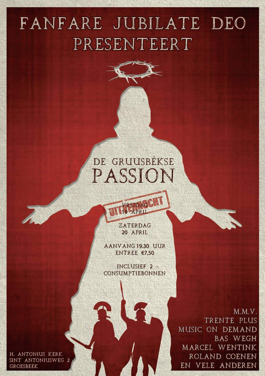 Extra voorstelling 20 april