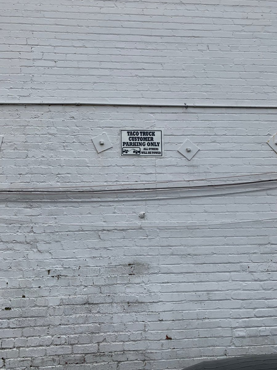 Taco truck customer parking only
