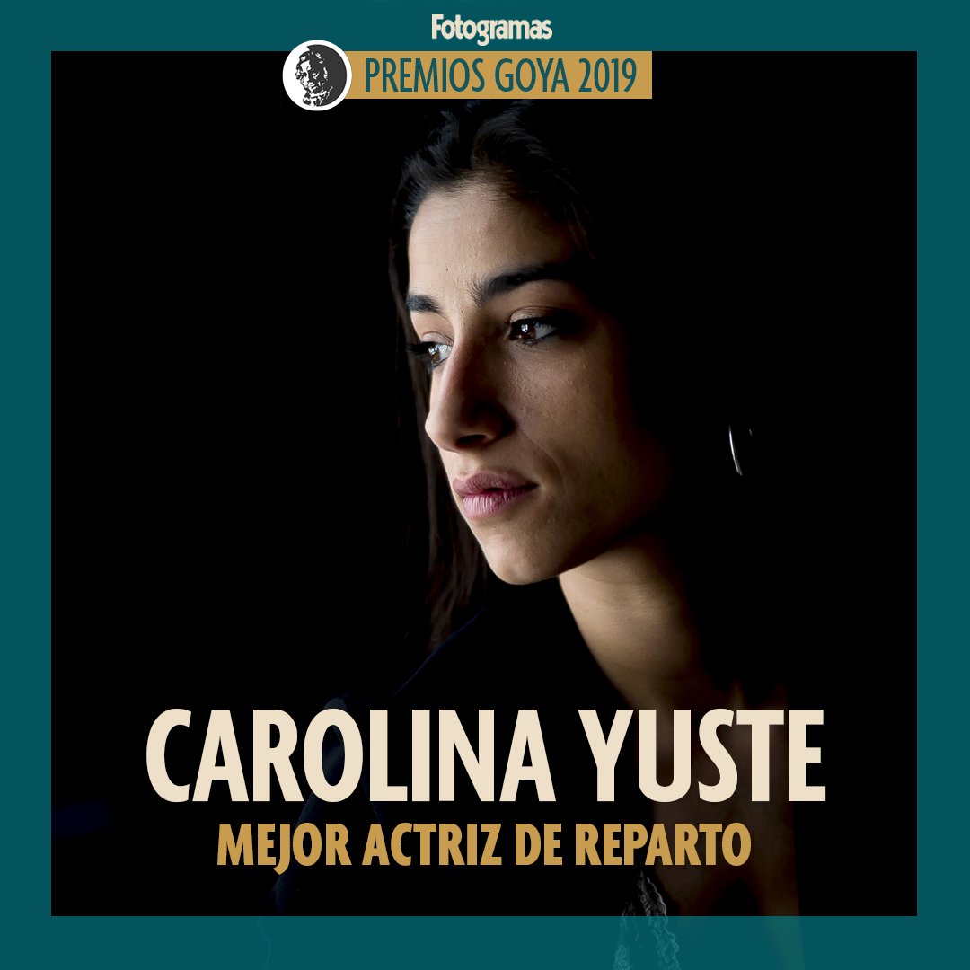 Goya a Mejor Actriz de Reparto:
. Carolina Yuste por 'Carmen&amp;Lola' 
#Goya2019