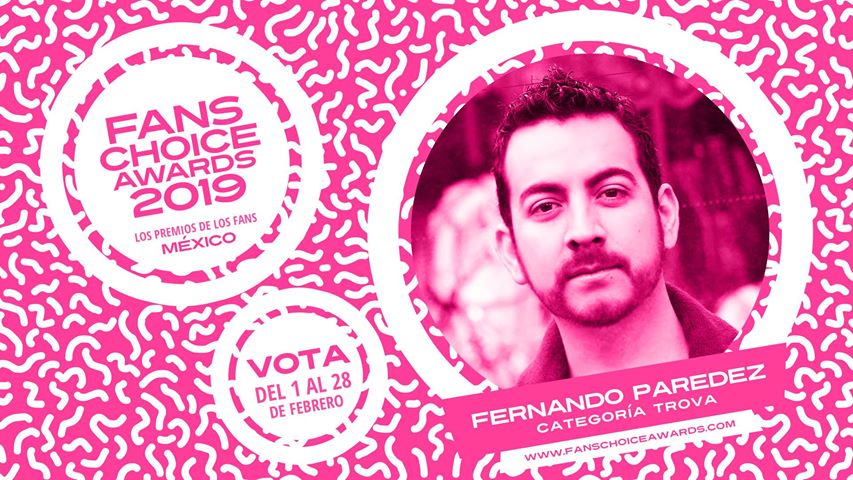 FansParedez's tweet photo. APOYEMOS A UN COMPATRIOTA EN EL EXTRANJERO Fernando Paredez nominado a #FansChoiceAwards2019 está en primeros lugares y remarca la presencia de Ecuador en el mundo VOTA AQUÍ ➤ https://t.co/b9DUiU0PgE @lizbenavidesc @radialvision @Tropicana_ec @MusicaEcuador @fmmundo @JgEcuador https://t.co/JzutHV19ps