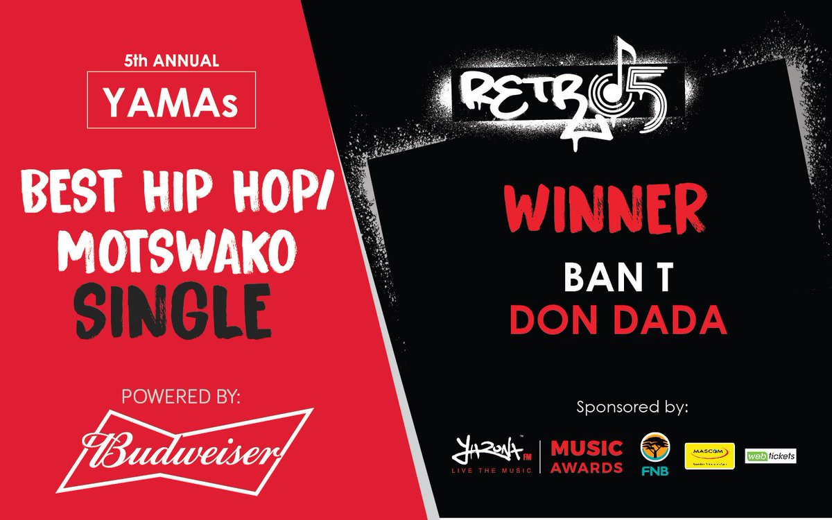 yaronafm's tweet image. BEST HIP-HOP/MOTSWAKO

In 3, 2, 1

And The Winner Is @whysobantastic with "Don Dada" 🔥

#YAMAs
#Retro5