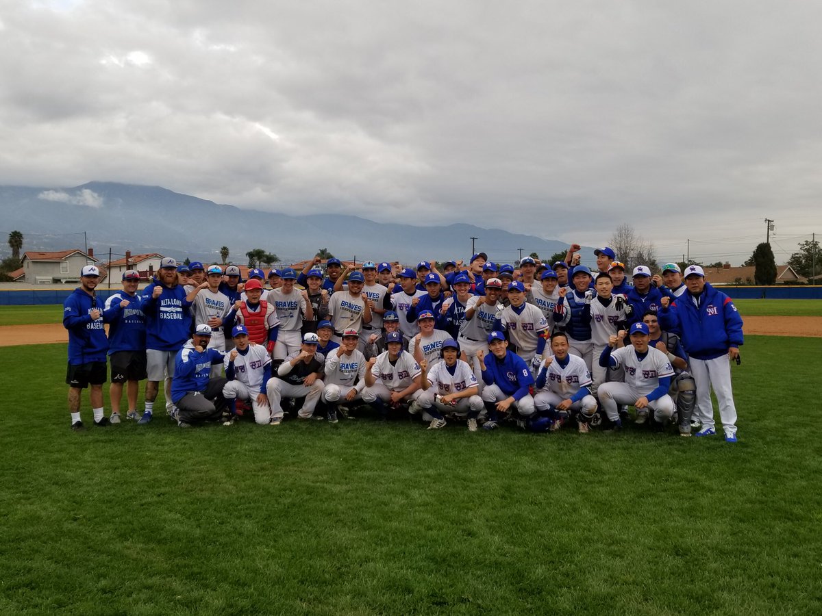 AL Braves vs Korean national team. Final score AL 4 Korea 1