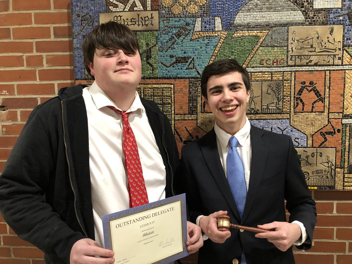 CMModelUN's tweet image. CM picked up two awards at LexMUN today with Paul Fantozzi winning Best Delegate in the Sanders Campaign and Alex Masferer winning Outstanding Delegate in the UN Security Council!