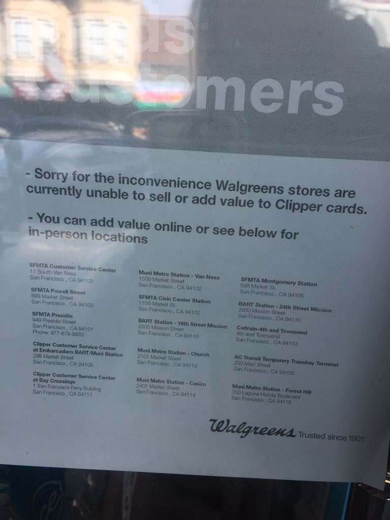 walgreens clipper card add value