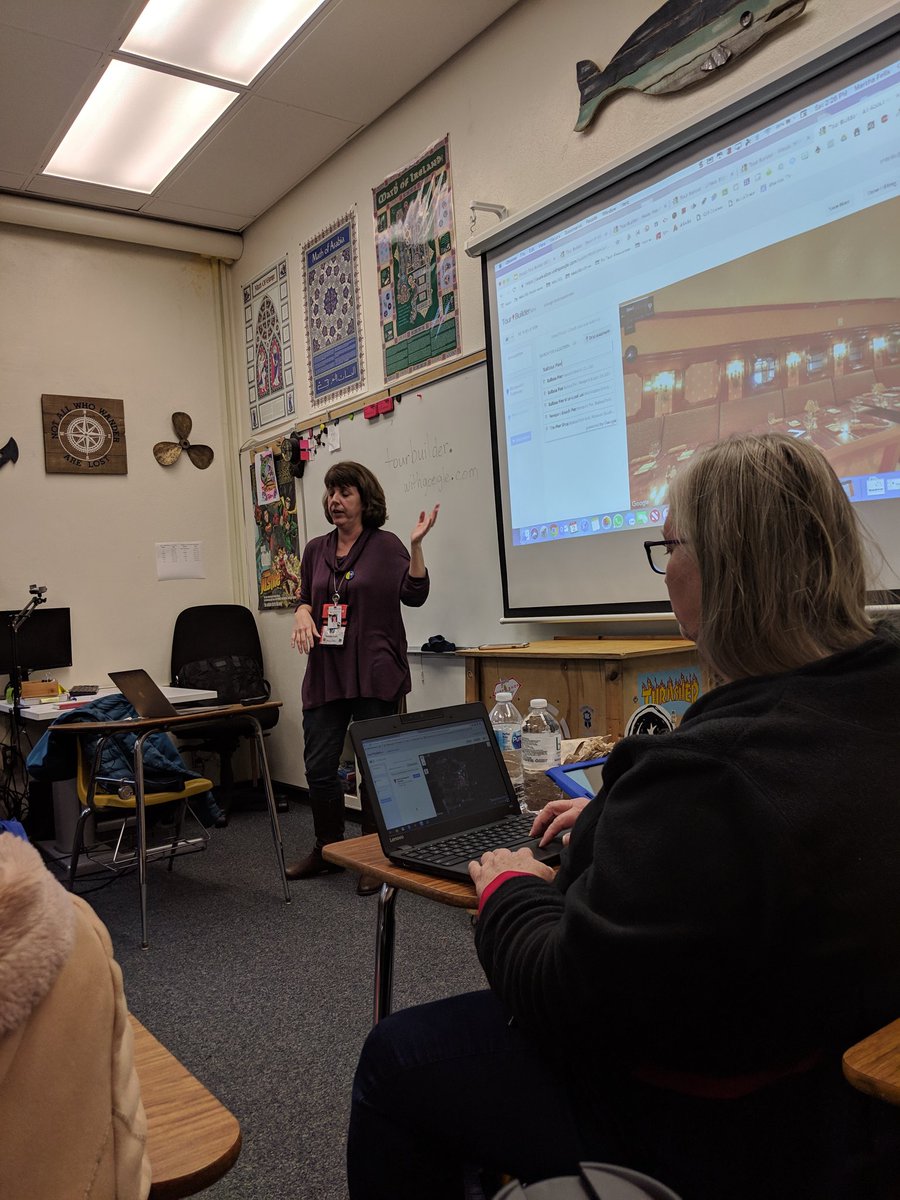 Learning about Google tour builder with @martikafelix !! #OCCUETechFest19 #nmusdlearns #nmusd @nmusdedtech