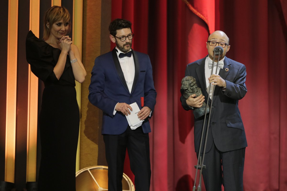 PremiosGoya's tweet photo. Jesús Vidal consigue el premio a Mejor Actor Revelación por su inolvidable papel en Campeones #Goya2019 https://t.co/slpdHowiVx https://t.co/PGA0ziVNGg