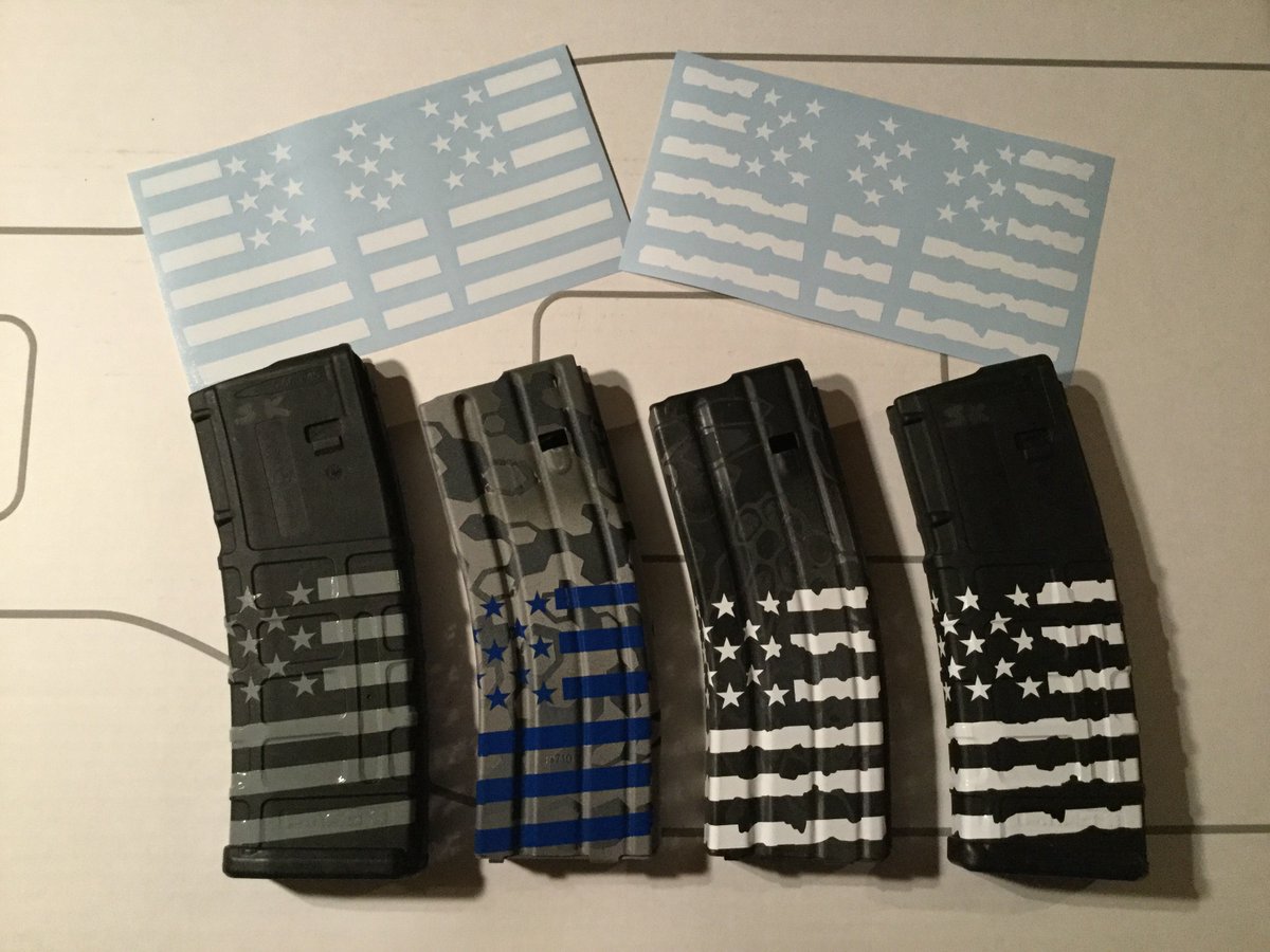 Dangerously1776's tweet photo. Our US FLag Mag Wrap Stickers have been one of our most popular stickers to date!  To see what all the buzz is about, visit https://t.co/8WctKuOzPd today to get yours! #usa, #merica, #murica, #ar15, #patriotic, #patriot, #pewpew, #tacticool, #oldglory https://t.co/YWAr76bm5G