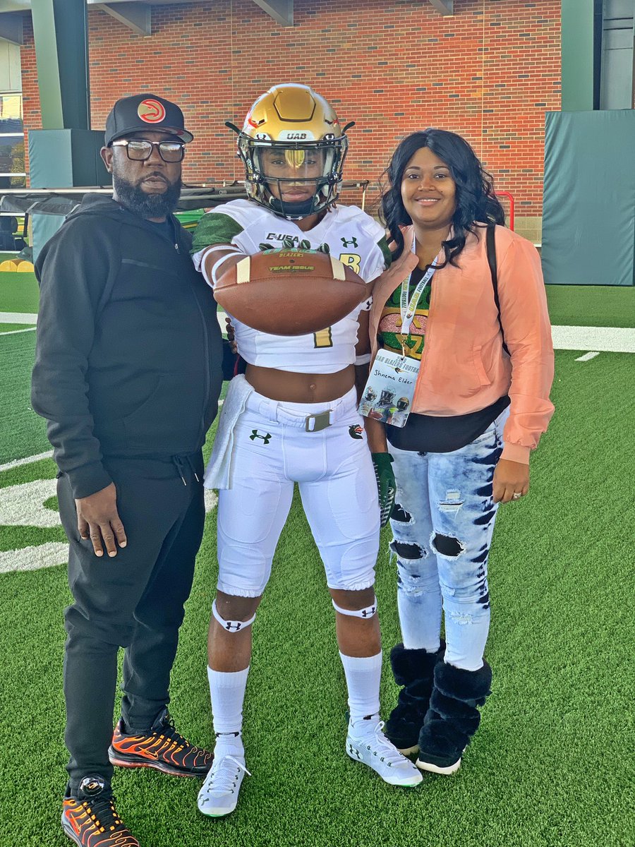 Stay patient & god will bless you 🐉⚡️ @UAB_FB 💪🏾 #greatvisit