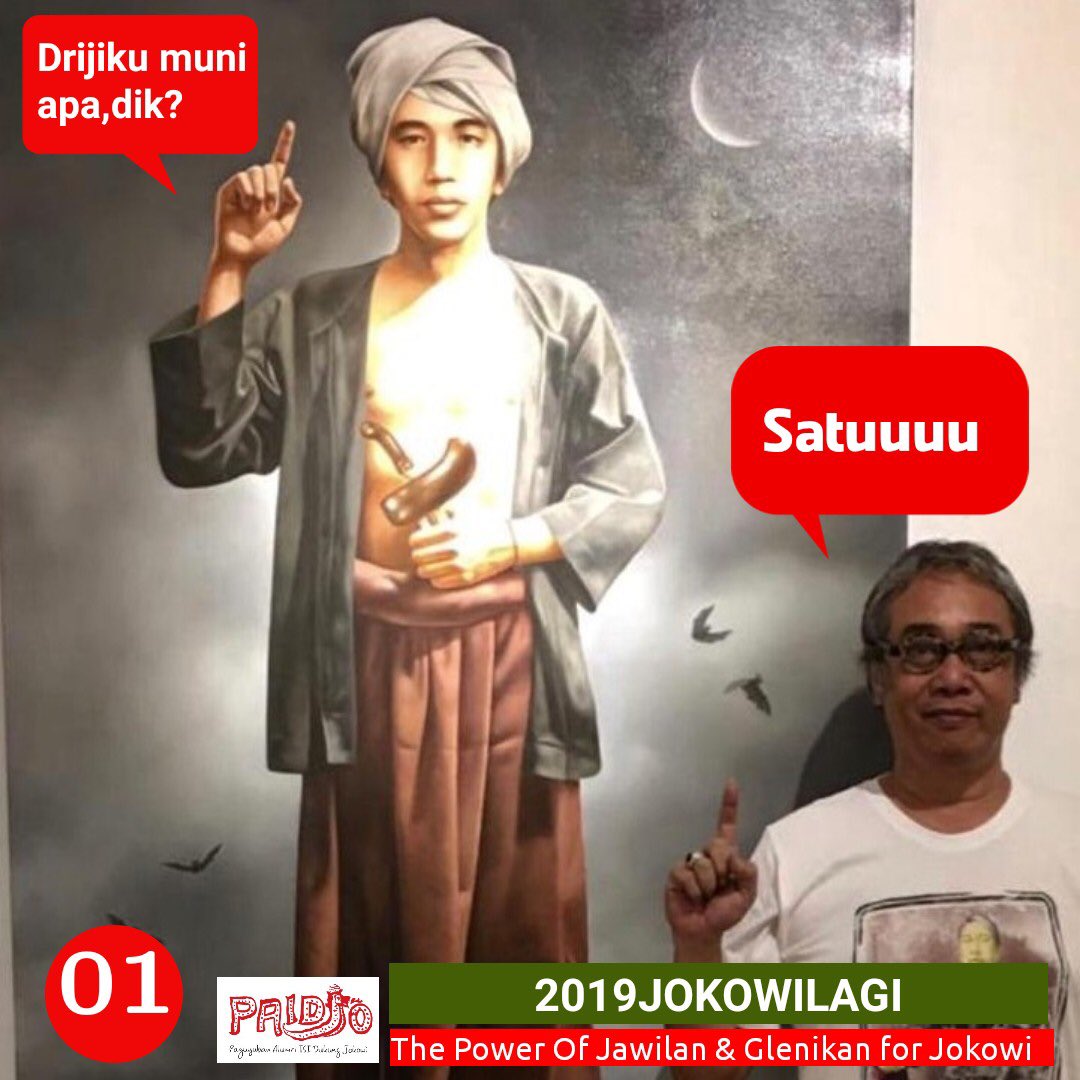 ABDULROHIM JOKOWI BOWO NAMAKU, lukisan karya F Sigit Santosa: tafsir thd Pangeran Diponegoro ketika usia 20 thn, selagi dia jadi santri