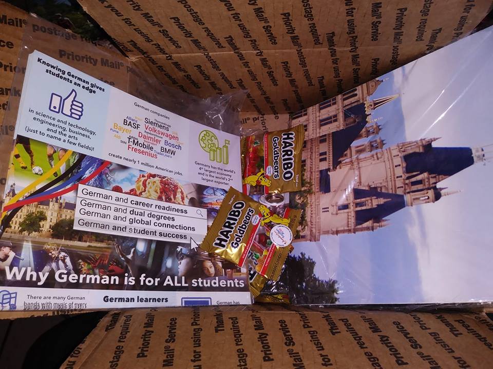 Sometimes when you teach German, you get unsolicited packages of gummy bears! Thank you @AATGOnline! #GermanTeacher #MySonStoleOne #Haribo
